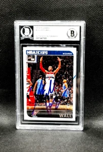 John Wall signed Auto 2014-15 Panini NBA Hoops Karte #230 mit COA BECKETT SLAB - Bild 1 von 2