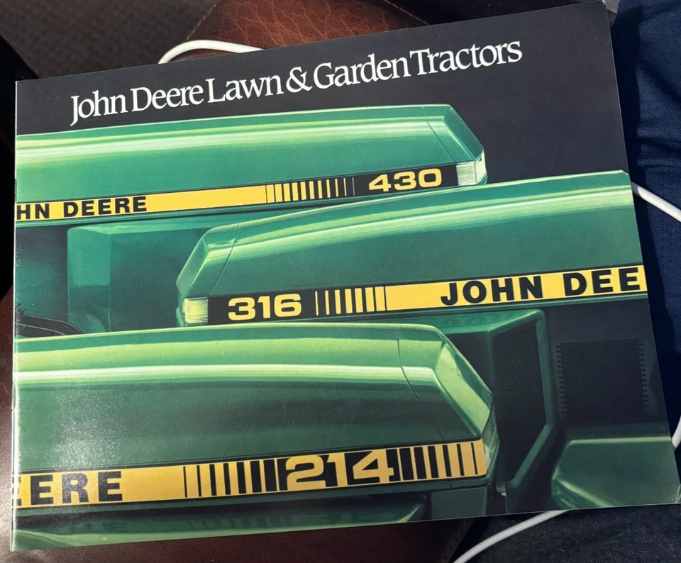 John Deere 212 214 216 316 318420 430 Lawn & Garden Tractor 1984 Brochure FCCA25 - Image 1 of 1