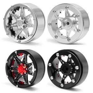 4PCS Metal 2.2" Beadlock Wheel Rims For 1/10 RC Axial SCX10 Wraith TRX4 CC01 D90 - Picture 1 of 19