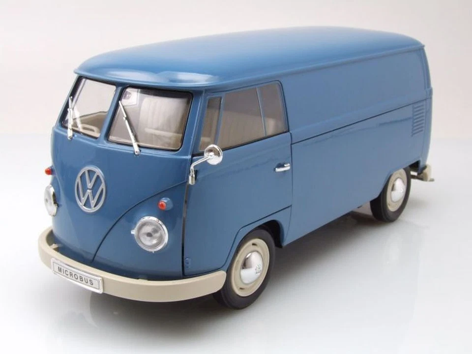 WELLY, VOLKSWAGEN Furgone Tipo 1 1963 blu, 1/18,  WEL18053BLEU - Immagine 1 di 4