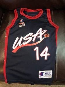 Glenn Robinson USA Dream Team 1996 Olympics Champion Trikot Jugend Medium Schön! - Bild 1 von 9