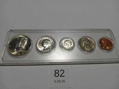 1964 5 Coin Set "P" Mint 90% Silver in Whitman Holder - Image 1 of 4