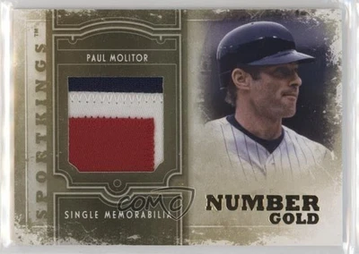 Memorabilia única Sportkings Serie E 2012 número dorado/10 Paul Molitor Salón de la fama Foto 1 de 2