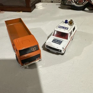 Corgi Toys Range Rover 461 Police Vigilant Vehicle And Play Art Truck Rare Both - Picture 1 of 18