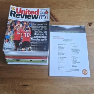 Manchester United Programme & Teamsheets × 23 Konvolut 2011-2018 sehr guter Zustand/Top - Bild 1 von 24