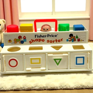 Fisher Price Shape Sorter 1974 Complete Circle Triangle Square Rectangle #412 - Picture 1 of 24