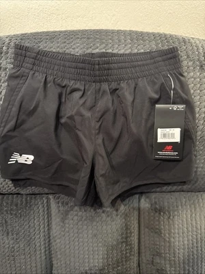 New Balance Girls Youth Small Power Shorts W/ Liner Black  - Image 1 of 4