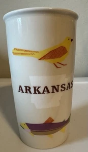 Arkansas Starbucks Travel Mug 12oz Double Walled Ceramic w Lid Wildlife ☕️ - Picture 1 of 7