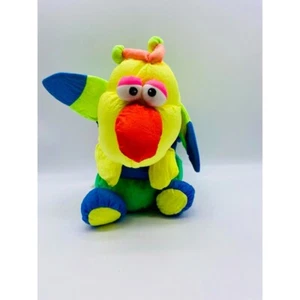 Vintage Prestige Toy Corp Neon Schmetterling Käfer Handpuppe mit Quietschgeräusch - Bild 1 von 10