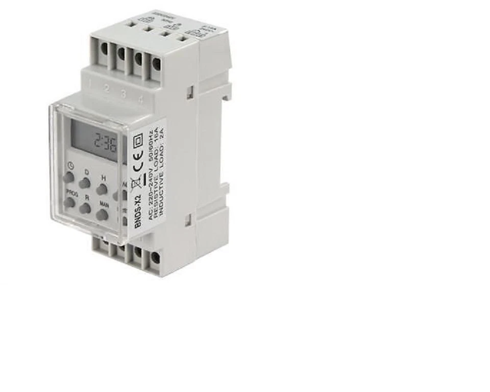 Digitale Zeitschaltuhr Hutschiene Zeit Schaltuhr f Schaltschrank Schalttafel 16A - Bild 1 von 1