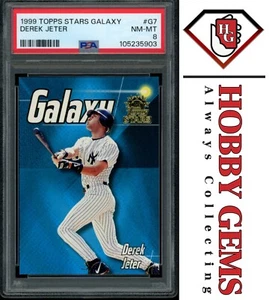 DEREK JETER PSA 8 1999 Topps Stars Galaxy #G7 1833/1999 - Picture 1 of 2