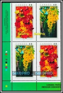 CANADA 2003 CANADIAN NATIONAL EMBLEM FLOWERS FACE $1.92 MNH STAMP CORNER BLOCK - Picture 1 of 2