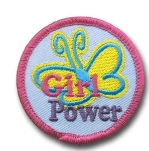 GIRL POWER Issues Fight Fun Patches Badges Crests SCOUTS GUIDE Feminism Activism - Picture 1 of 1
