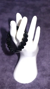 Fancy Black Obsidian Brecelet - Picture 1 of 5