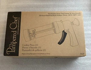 Pampered Chef Cookie Press #1525 COMPLETE w/Box & Insert - Picture 1 of 2