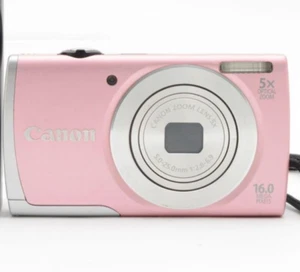 Canon PowerShot A2600 Pink Digital Camera 16.0MP 5x Optical Zoom From Japan - Picture 1 of 12