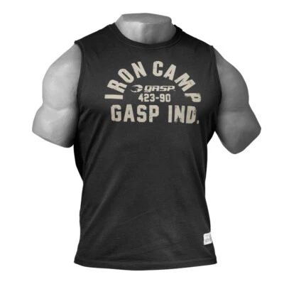 GASP Thowback Sleeveless Shirt Tank Top Herren Bodybuilding Muscle Shirt