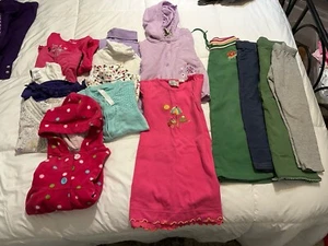 Girls Lot Of 16 Mixed Fall/Winter Clothes Dresses-Tops-Pants-Jackets Size 4T (4) - Picture 1 of 17