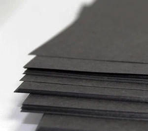 100 % recyceltes A2 schwarzes Zuckerpapier 250 Blatt 42 x 59,4 cm Standard A2 Größe Handwerk - Bild 1 von 8