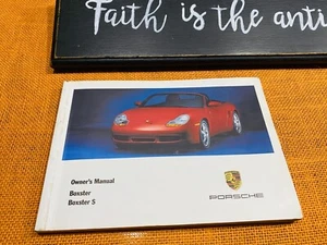 💥 2001 PORSCHE BOXSTER S OWNERS MANUAL ONLY 217hp 2.7L 250hp 3.2L (FAST SHIP)💥 - Picture 1 of 8