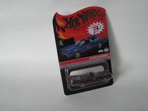 Hot Wheels 1966 TV Series Batmobile Blue Red Line Club Real Riders 80mm Batman - Picture 1 of 4