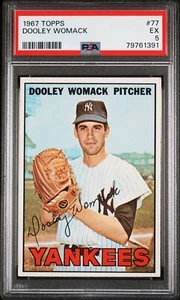 1967 Topps - #77 Dooley Womack - New York Yankees - PSA 5 EX - Picture 1 of 2
