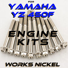 ENGINE Bolt Kit for Yamaha 2003-2005 YZ450F | Works Nickel gives Titanium Look!!