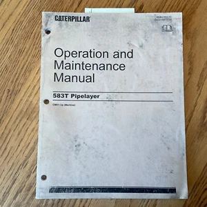 CAT Caterpillar 583T OPERATION & MAINTENANCE MANUAL PIPELAYER TRACTOR GUIDE BOOK - Picture 1 of 4