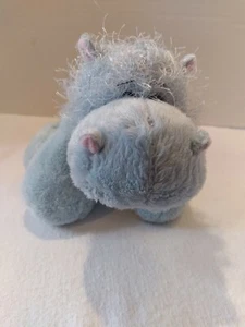 Peluche Ganz Webkinz 8” azul hipopótamo frijol animal de peluche sin código - Imagen 1 de 7