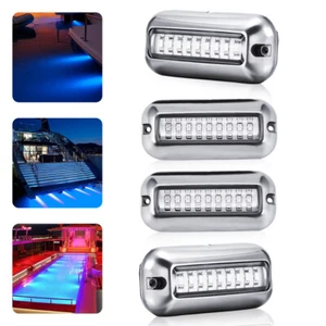 4x 27LED Azul Pontón Subacuático Marino/Barco Popa Luz Lámpara - Imagen 1 de 9