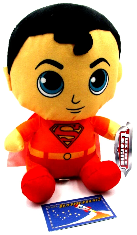DC Comics Justice league Orange/Red SUPERMAN Plush Toy Factory Doll Figure - Image 1 of 1