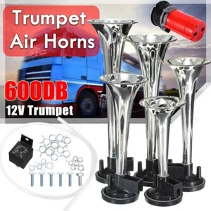 9pcs Dukes Of Hazzard Trumpets 600Db Musical Car Dixie Horn Air Compressor 12V - Picture 1 of 12