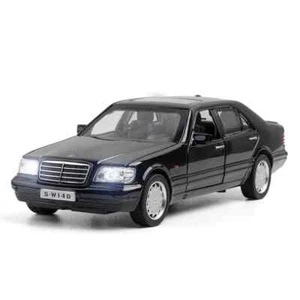 1:32 Mercedes Benz S W140 Alloy Model Car Sound Light Alloy Vehicle Model Toys - Picture 1 of 25