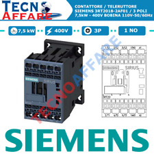 Contattore AC-3P 7.5 kW 400V 1 NO Bobina AC 110V Siemens 3RT2018-2AF01