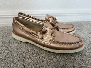 Sperry top sider metallic rose gold size 6.5 