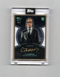 2024 Topps Now Rookie Campaign CJ Stroud Gold Frame On CARD Auto CJRC-5A # 4/7 - Picture 1 of 3