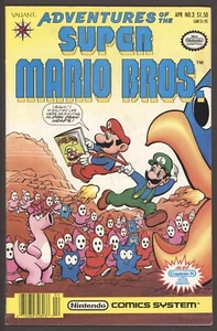 ADVENTURES OF THE SUPER MARIO BROS #3 GD/VG Valiant Nintendo 1991 Raro Difícil de Encontrar - Imagen 1 de 2