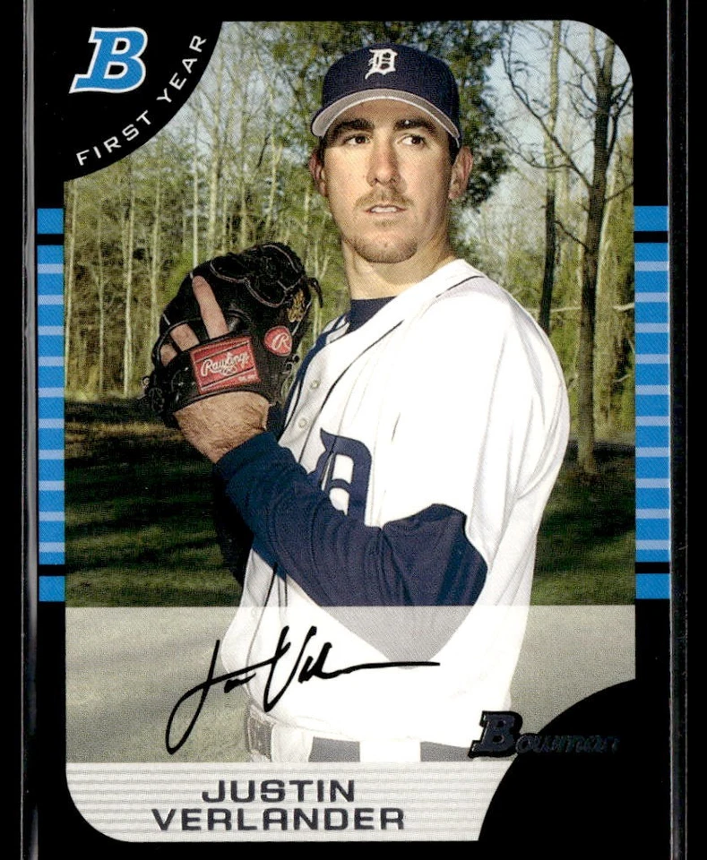 Tarjeta de béisbol 2005 Bowman #174 Justin Verlander RC Tigers 3703E Foto 1 de 2