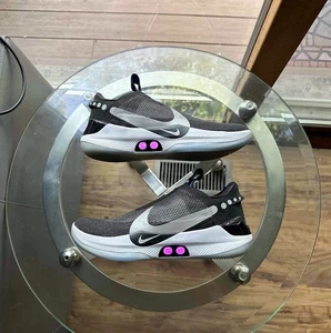 Talla 11 - Nike Adapt BB 1.0 Negro Platino Puro Baloncesto Auto Encaje Og Retro - Imagen 1 de 10