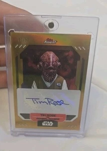 Tim Rose as Admiral Ackbar 2023 Topps SW Finest Auto Gold /50 FA-TR - Picture 1 of 4