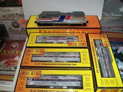 MTH 30-2003  " AMTRAK DASH-8 & 4 PASSENGER CARS , NEW , LOCO TESTED " LOT #46316 - Image 1 of 4