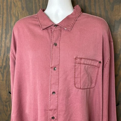 TOMMY BAHAMA TAHITIAN TWILLY Mens 3XL BIG Cherry Stone Chambray Shirt NEW $138 - Image 1 of 4