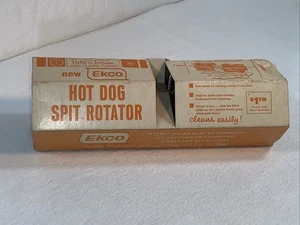 Nos Ekco Hot Dog Spit Rotator Patio & Terrace Lucky Roaster w/ Packaging Box New - Picture 1 of 13