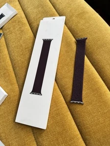 Apple Watch Dark Cherry Size 9 Braided Solo Loop 38mm 40mm 41mm 42mm ML473AM/A - Zdjęcie 1 z 2