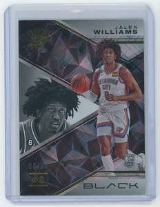 2022 -23 Panini Black Jalen Williams Rookie Black Gold 6/25 - Picture 1 of 2