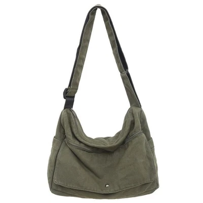 Bolso de mano retro japonés para hombre y mujer de lona de algodón bandolera carteras bolsos escolares Foto 1 de 4