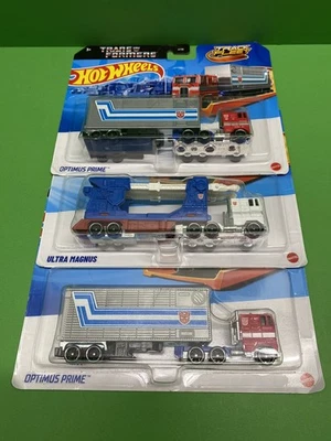 Optimus Prime / Ultra Magnus 风火轮轨道车队 3 件装 — 第 1/4 张图片