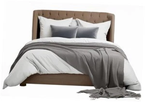 Twin XL Size Duvet Cover with Zipper Closure, Egyptian Cotton Comforter Cover, - Picture 1 of 8