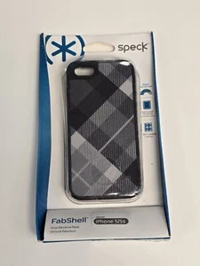NEW SPECK FabShell MegaPlaid Black Case iPhone 5 5S SPK-A0762 - New Sealed - Picture 1 of 3