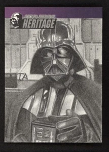 DARTH VADER 2004 Topps Star Wars Heritage Artist Custom Sketch Card 1/1 - Picture 1 of 2